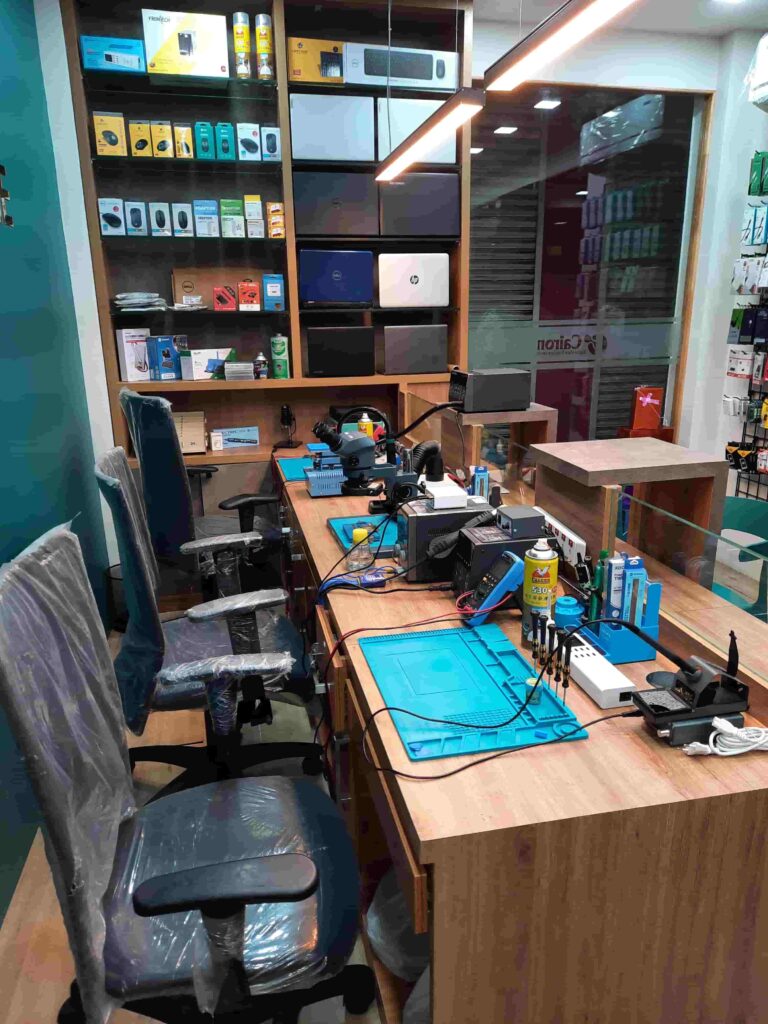 image optimised to show the interior of the service center